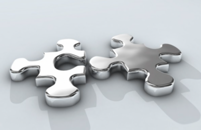 metallic puzzlepieces