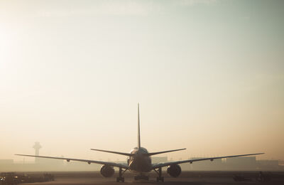 Flugzeug am Start
